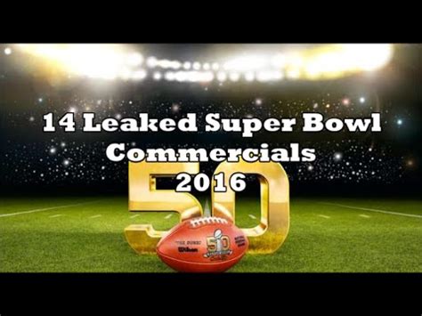 super bowl commercials youtube 2016
